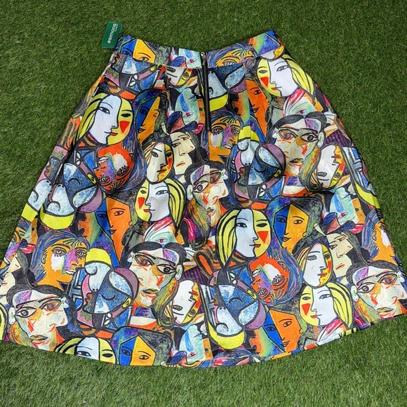 Vibrant Multicolor A-Line Skirt Brand New - Picture 4 of 5